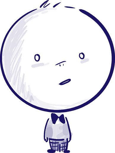 Monday Sketch: Big Round Head | Colleen Coover